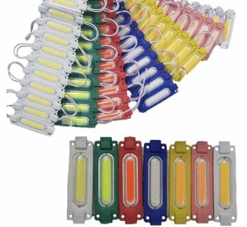 Cob Led Modül Lensli 2 Watt 12 Volt Mavi (10 Adet)