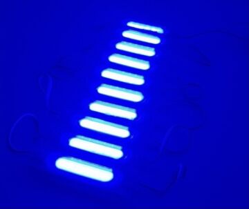 Cob Led Modül Lensli 2 Watt 12 Volt Mavi (10 Adet)