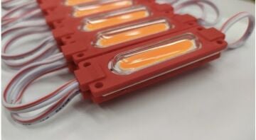 Cob Led Modül Lensli 2 Watt 12 Volt Kırmızı (10 Adet)