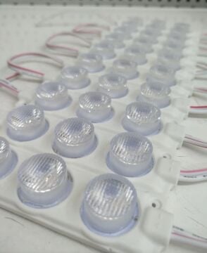 12 Volt 3’lü Lensli 3 Watt 3030 Reklamcı Modül Beyaz (10 Adet)