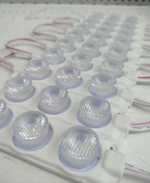 12 Volt 3’lü Lensli 3 Watt 3030 Reklamcı Modül Gün Işığı (10 Adet)