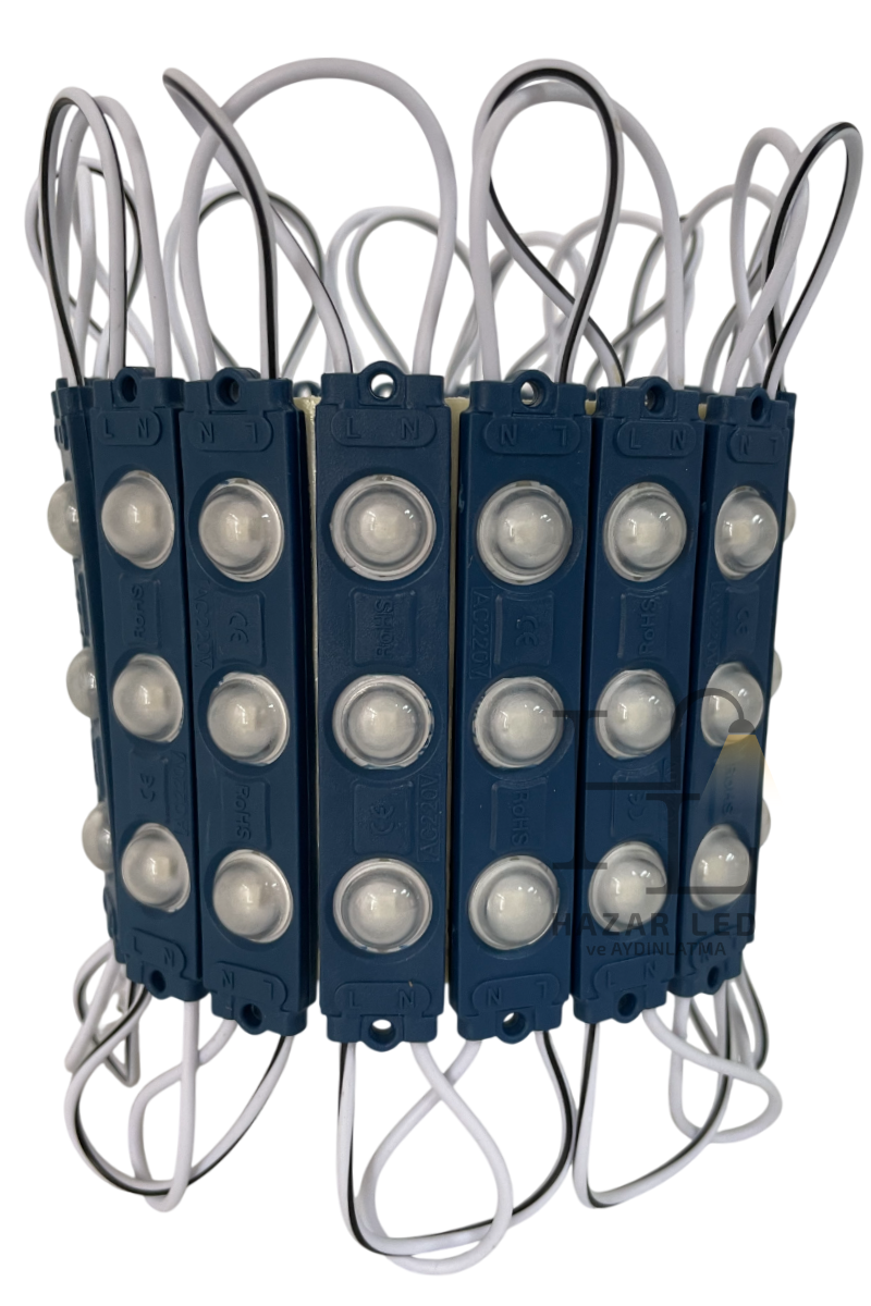 220 Volt 1.5 Watt Modül Led Mavi (5 Adet)