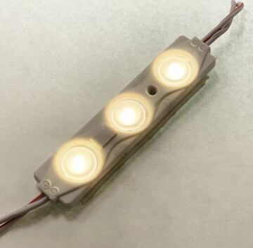 12 Volt 1.2 Watt 3’lü Mercekli 2835 Modül Led Gün Işığı (10 Adet)
