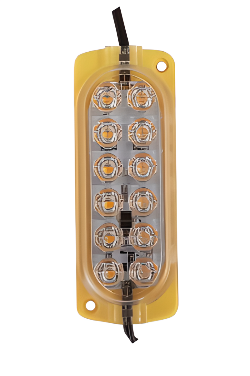 12 Volt 12 Ledli 2.4 Watt Animasyonlu Çakar Modül Sarı (Amber)