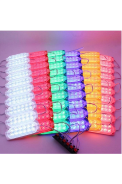 12 Volt 12 Ledli 2.4 Watt Animasyonlu Modül  Kırmızı-Mavi Çakar