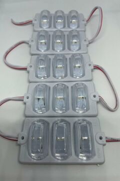 12 Volt Dar Açılı 3'lü Modül Led RGB (5 Adet)