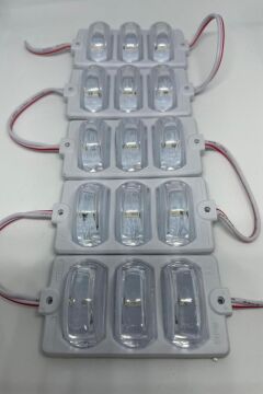 12 Volt Dar Açılı 3'lü Modül Led RGB (5 Adet)