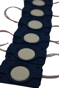 12 Volt 2.4 Watt Tekli Su Geçirmez Modül Led Mavi (10 Adet)