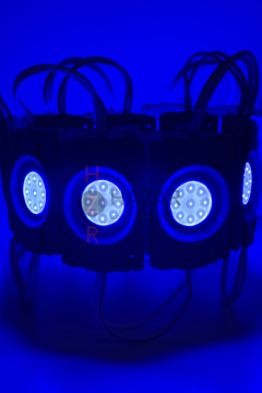12 Volt 2.4 Watt Tekli Su Geçirmez Modül Led Mavi (10 Adet)