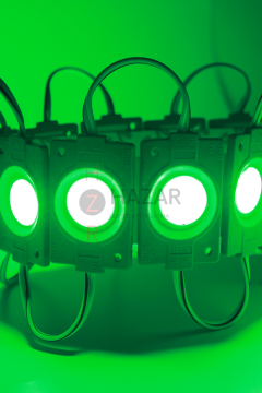 12 Volt 2.4 Watt Tekli Su Geçirmez Modül Led Yeşil (10 Adet)