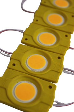 12 Volt 2.4 Watt Tekli Su Geçirmez Modül Led Sarı (Amber) (10 Adet)