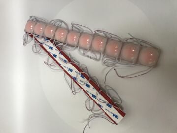 12 Volt 2.4 Watt Lensli Modül Kırmızı (10 Adet)