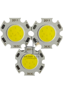 12 Volt 5 Watt Cob Led Beyaz (3 Adet)