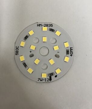 12 Volt 7 Watt SMD 5630 Ledli Hazır Led Modül 40 MM Gün Işığı (3 Adet)