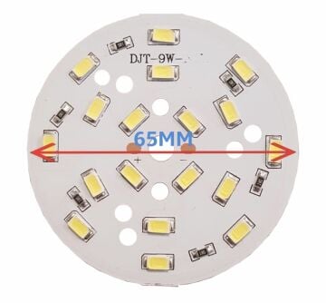 12 Volt 9 Watt SMD 5630 Ledli Hazır Led Modül 65 MM Gün Işığı (3 Adet)