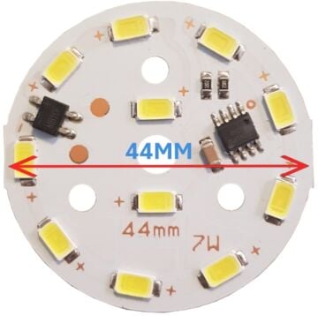 220 Volt 7 Watt SMD 5630 Ledli Hazır Led Modül 44 MM Gün Işığı (3 Adet)