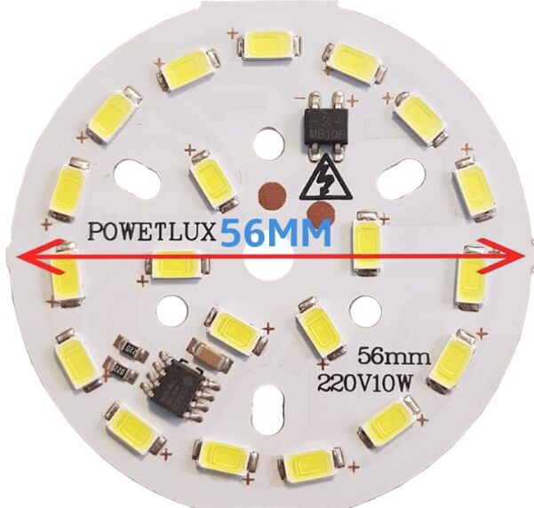 220 Volt 10 Watt SMD 5630 Ledli Hazır Led Modül 56 MM Gün Işığı (3 Adet)