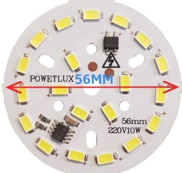 220 Volt 10 Watt SMD 5630 Ledli Hazır Led Modül 56 MM Gün Işığı (3 Adet)