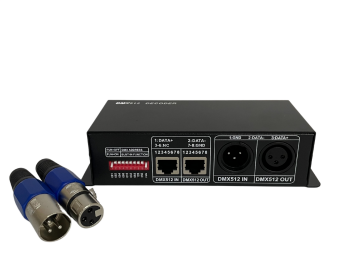 DMX 512 Decoder 4 Kanal RGBW Denetleyici DMX 512 Led Kontrol 4x8 Amper