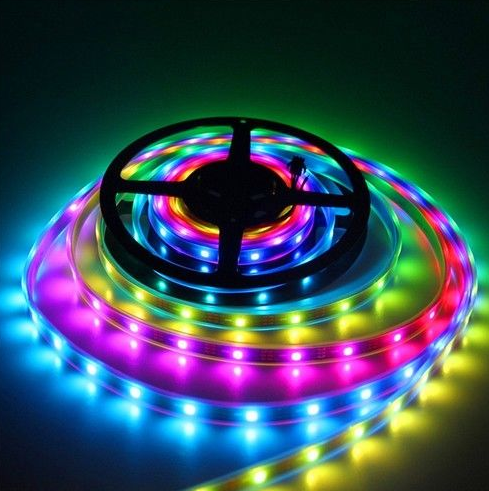 5V Adreslenebilir WS2812B ARGB Pixel Şerit M:60 Led 5M Magic Led