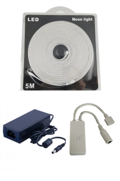 Tuya Destekli Wifi Kontrollü 6x12mm RGB Esnek Neon Şerit Led Set 5 Metre