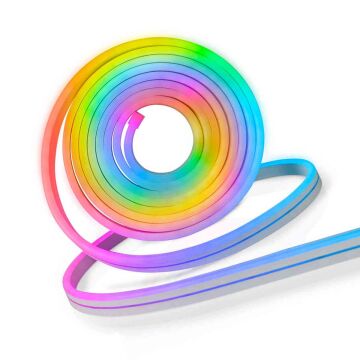 Tuya Destekli Wifi Kontrollü 6x12mm RGB Esnek Neon Şerit Led Set 5 Metre