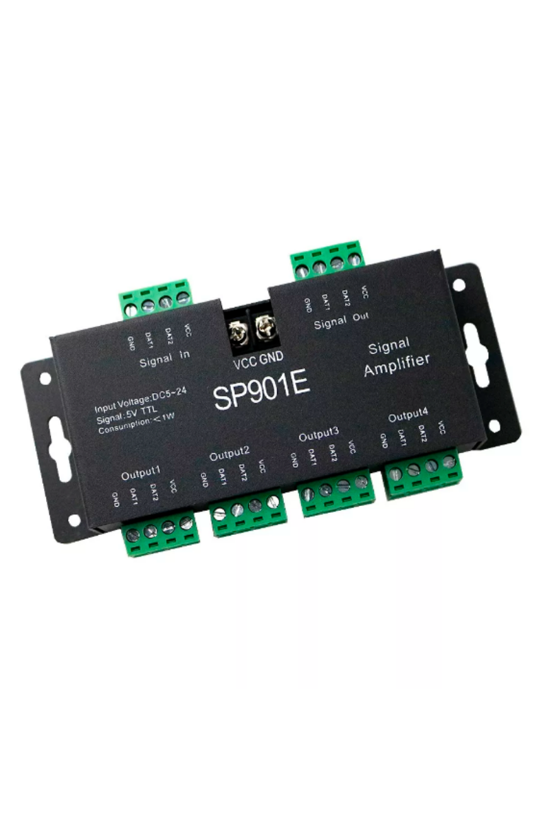 SP901E Led Pixel Repeater Sinyal Amplifikatörü Tekrarlayıcı WS2811 WS2812B