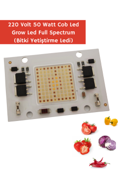 220 Volt 50 Watt Cob Led Full Spectrum (Bitki Ledi) Grow Led