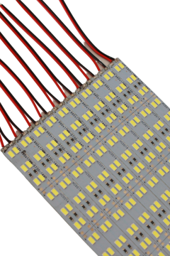 12V 5730 Çift Sıra Alüminyum Çubuk Led 144 Ledli Beyaz 1M