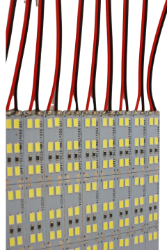 12V 5730 Çift Sıra Alüminyum Çubuk Led 144 Ledli Beyaz 1M