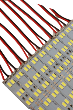 12V 5730 Çift Sıra Alüminyum Çubuk Led 144 Ledli Beyaz 1M