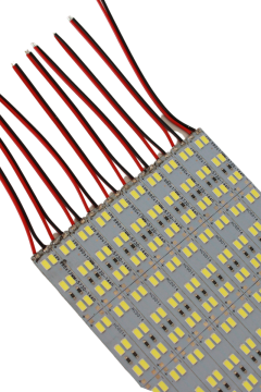 12V 5730 Çift Sıra Alüminyum Çubuk Led 144 Ledli Beyaz 1M