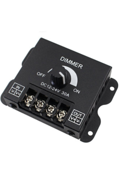 Manuel Led Dimmer 30 Amper 12-24V (Led Kısıcı, Arttırıcı)