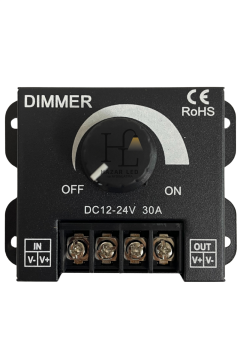 Manuel Led Dimmer 30 Amper 12-24V (Led Kısıcı, Arttırıcı)