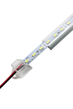 12 Volt Alüminyum Kasalı 5730 Ledli Çubuk Led Bar Mavi Şeffaf Cam