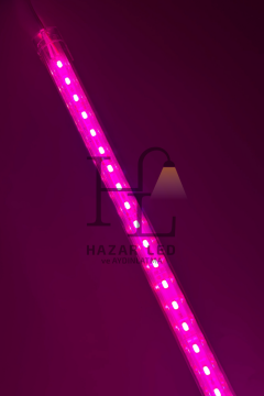 12 Volt Alüminyum Kasalı 5730 Ledli Çubuk Led Bar Grow Full Spectrum Şeffaf Cam (Bitki Yetiştirme Ledi)