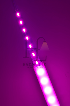 12 Volt Alüminyum Kasalı 5730 Ledli Çubuk Led Bar Grow Full Spectrum Opak Cam (Bitki Yetiştirme Ledi)