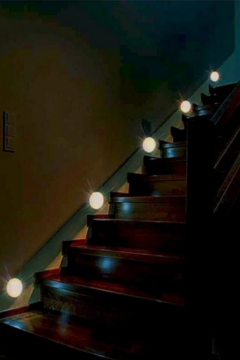 Hareket Sensörlü Led Lamba Beyaz Işık Cob Led Pilli Led Kablosuz