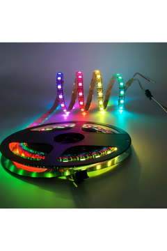 24 Volt RGB 5050 Şerit Led M/60 Led İç Mekan IP20 5 Metre