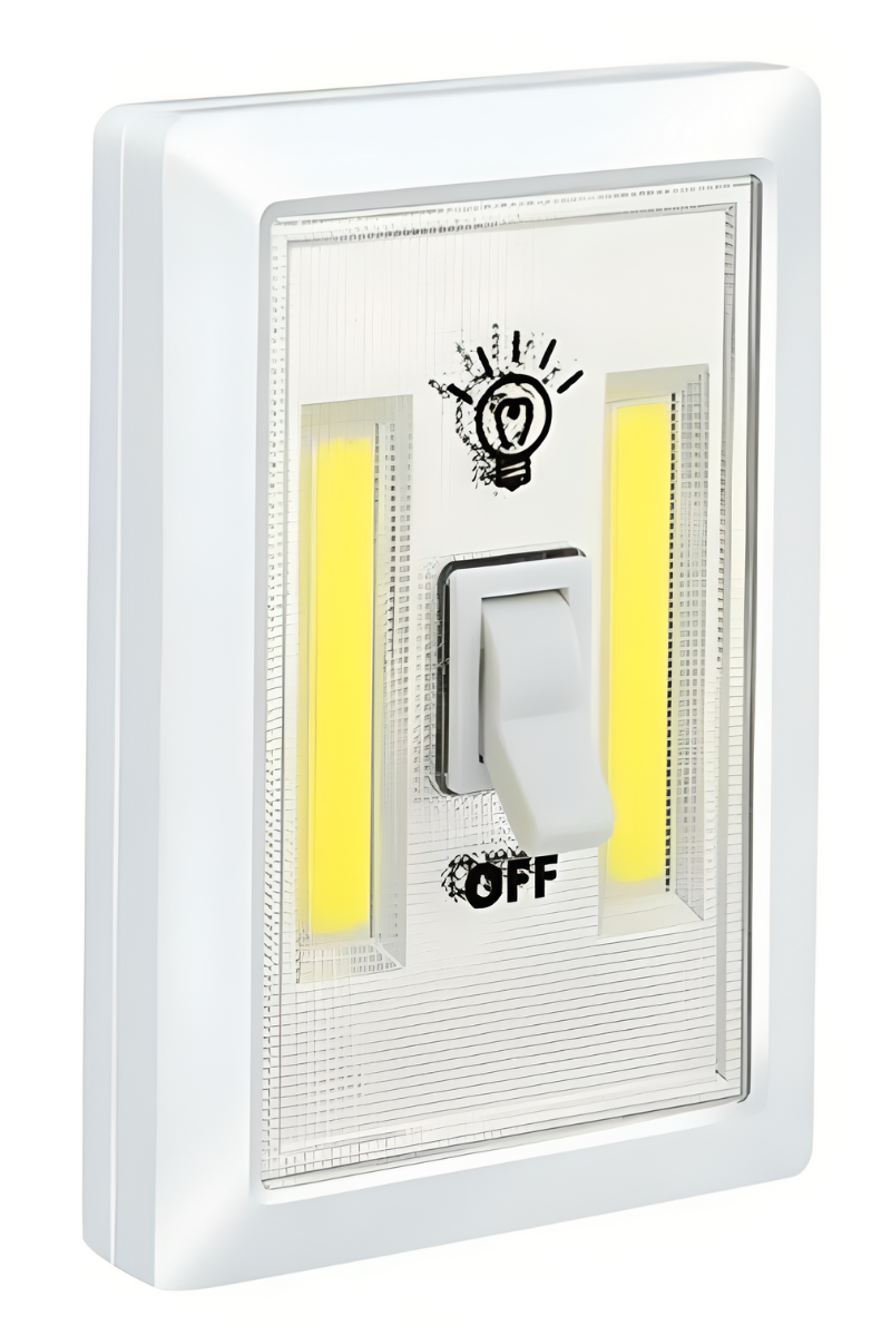 Dolap İçi Aydınlatma Mıknatıslı Anahtarlı Led Lamba Pilli Beyaz Işık