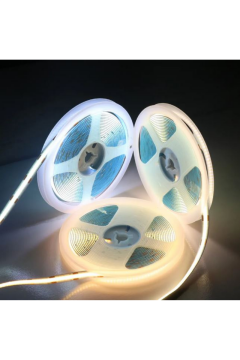 12V 8MM 320 Ledli Esnek Cob Şerit Led Gün Işığı IP20 5 Metre