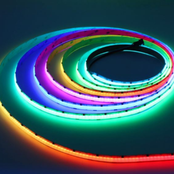 12V 8MM 768 Ledli Esnek Cob Şerit Led RGB IP20 5 Metre