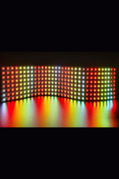 WS2812B Matrix Ekran RGB Led Ayrı Ayrı Adresli  8x32 Matrix Dijital Esnek Ekran 5 Volt