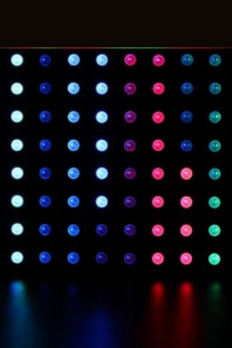 WS2812B Matrix Ekran RGB Led Ayrı Ayrı Adresli 8X8 Matrix Dijital Esnek Ekran 5 Volt