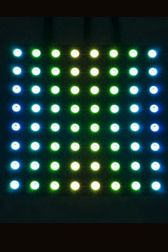 WS2812B Matrix Ekran RGB Led Ayrı Ayrı Adresli 8X8 Matrix Dijital Esnek Ekran 5 Volt
