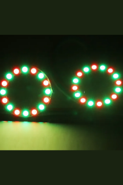 WS2812B Matrix Ekran RGB Led Ayrı Ayrı Adresli 16 Led Halka Led Matrix Dijital Esnek Ekran 5 Volt