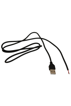 100 cm 2 Amper Ucu Açık USB Kablo USB Erkek Kablo