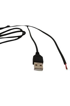 100 cm 2 Amper Ucu Açık USB Kablo USB Erkek Kablo