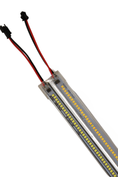 220 Volt 2835 Çubuk Led 30 CM Kasalı Dim Edilebilir Bar Led Gün Işığı 3000-3200K-Şeffaf Cam