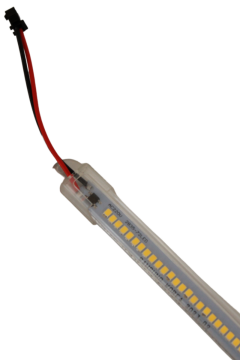 220 Volt 2835 Çubuk Led 30 CM Kasalı Dim Edilebilir Bar Led Gün Işığı 3000-3200K-Şeffaf Cam